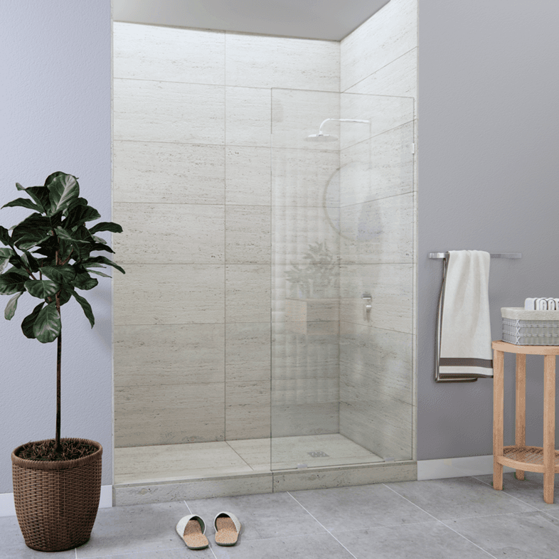 Tela™ Left Open Single Shower Screen-0