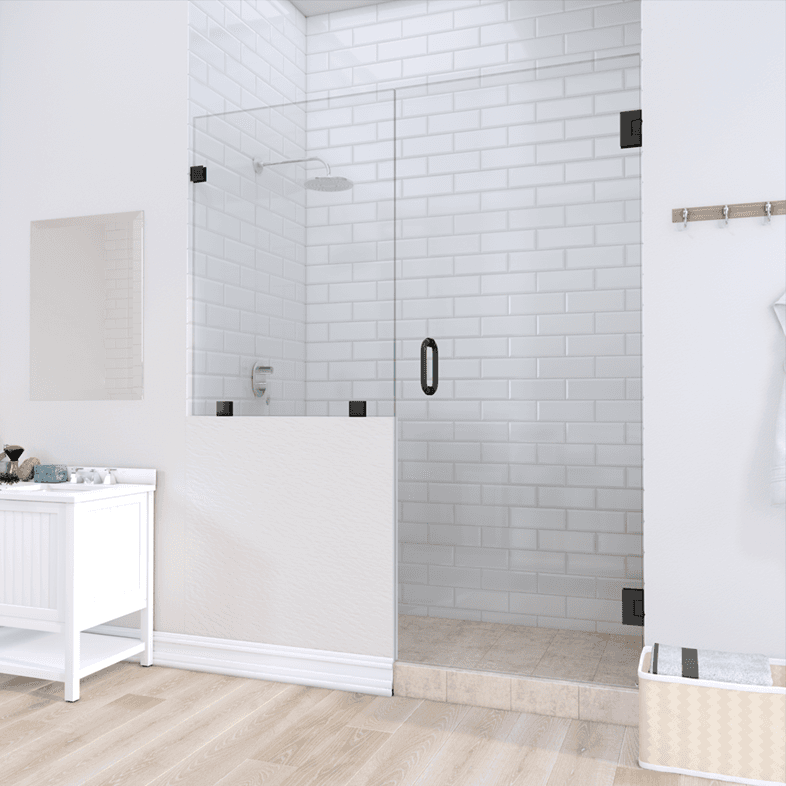 Prima™ Left Open Door & Panel Shower Door with left knee Wall-1