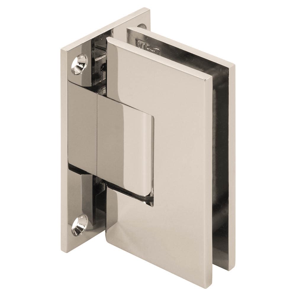 Venus Square Shower Door Hinge, Wall Mount, Full Back