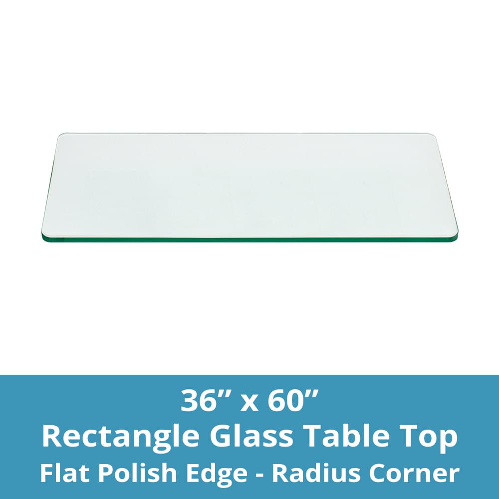 Rectangle Glass Table Tops