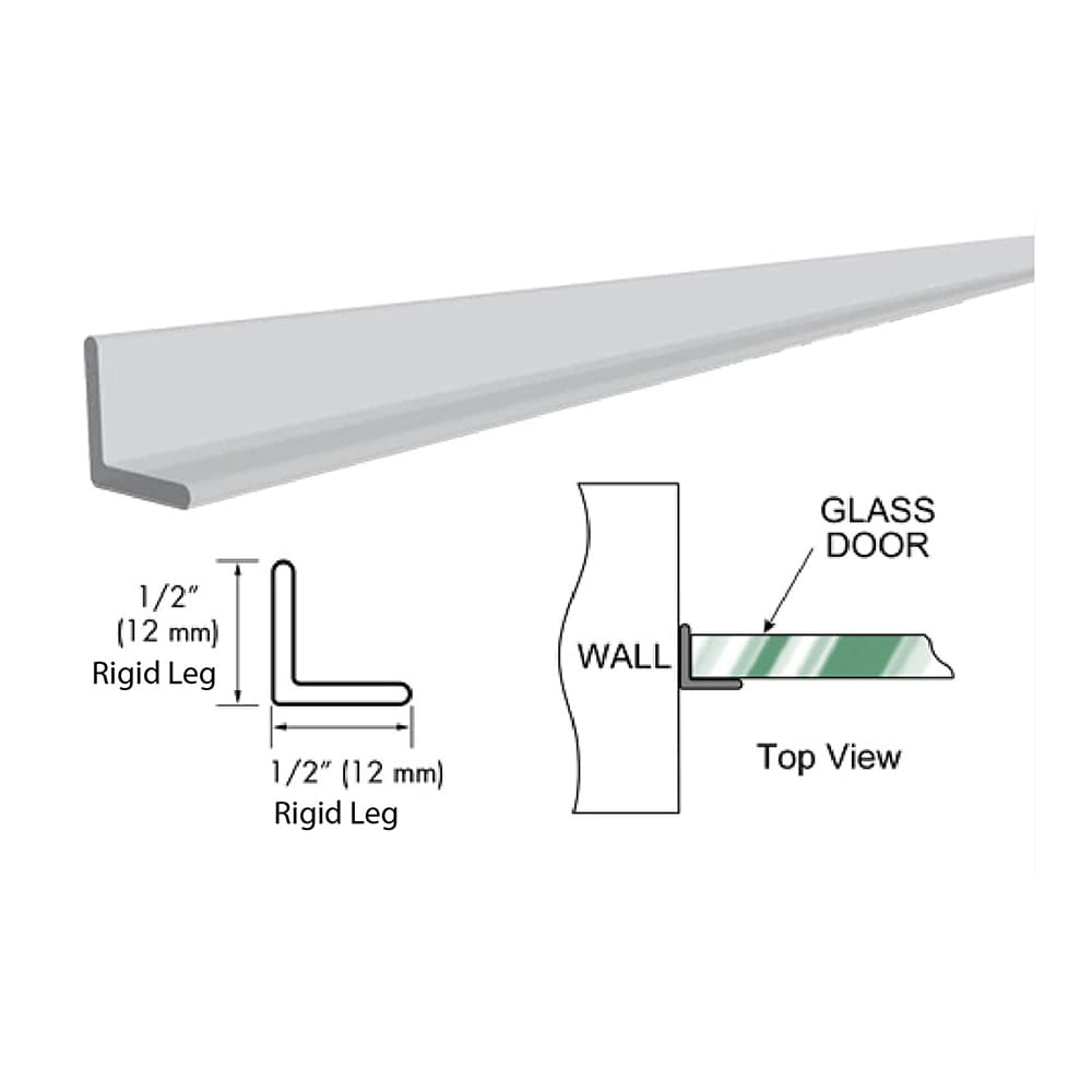 95 Inch Long L-Angle Jamb Shower Door Seal 