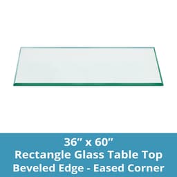 Rectangle Glass Table Tops