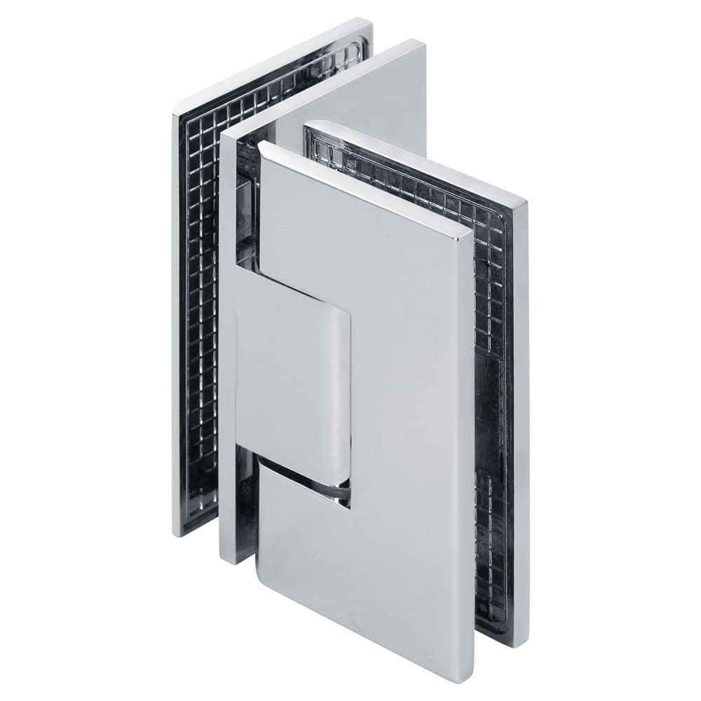 Venus 90-Degree Square Glass-to-Glass Shower Door Hinge