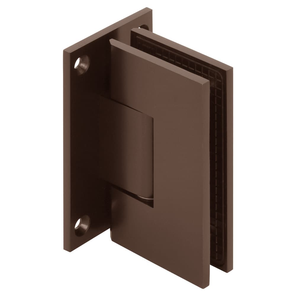 Venus Square Shower Door Hinge, Wall Mount, Full Back