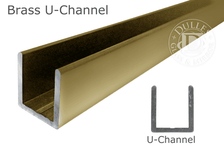 95" Long Deep Wet Glaze U-Channel for 1/2" (12mm) Thick Glass