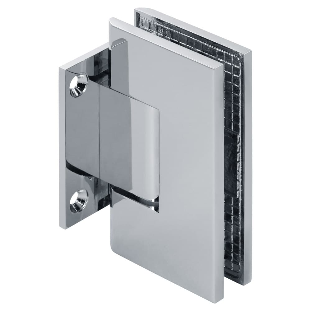 Venus Adjustable Square Shower Hinge, Wall Mount, Short Back