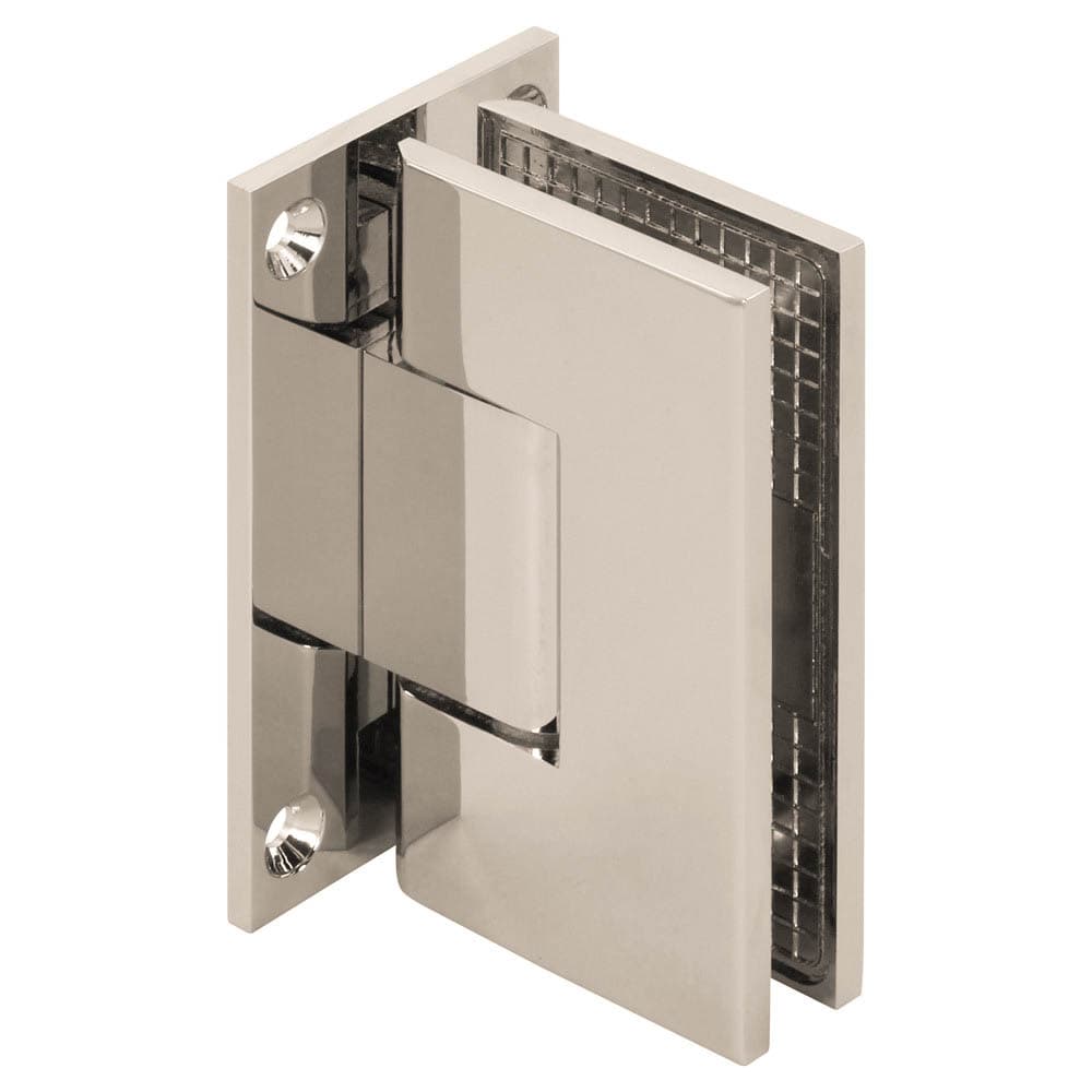 Venus Adjustable Square Full Back Shower Door Hinge, Wall Mount