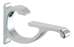 Designer Aluminum Shelf Brackets (Set of 2) for 3/8" to 1/2" Thick Shelves