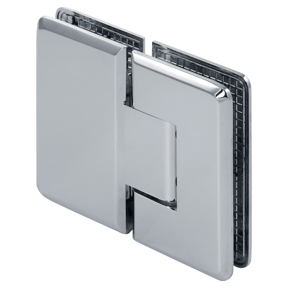 Pluto 180-Degree Adjustable Glass-to-Glass Beveled Shower Door Hinge