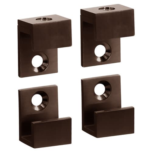 5/8" Wide Mirror Clips for 1/4" (6mm) Mirrors - Set of 4