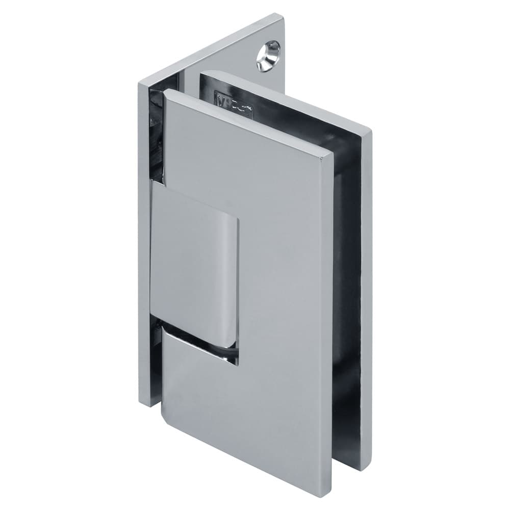 Venus Square Shower Door Hinge, Wall Mount, Offset Back