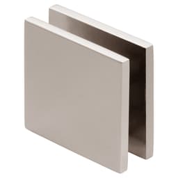 Square Wall Mount Hole-In-Glass Clamp