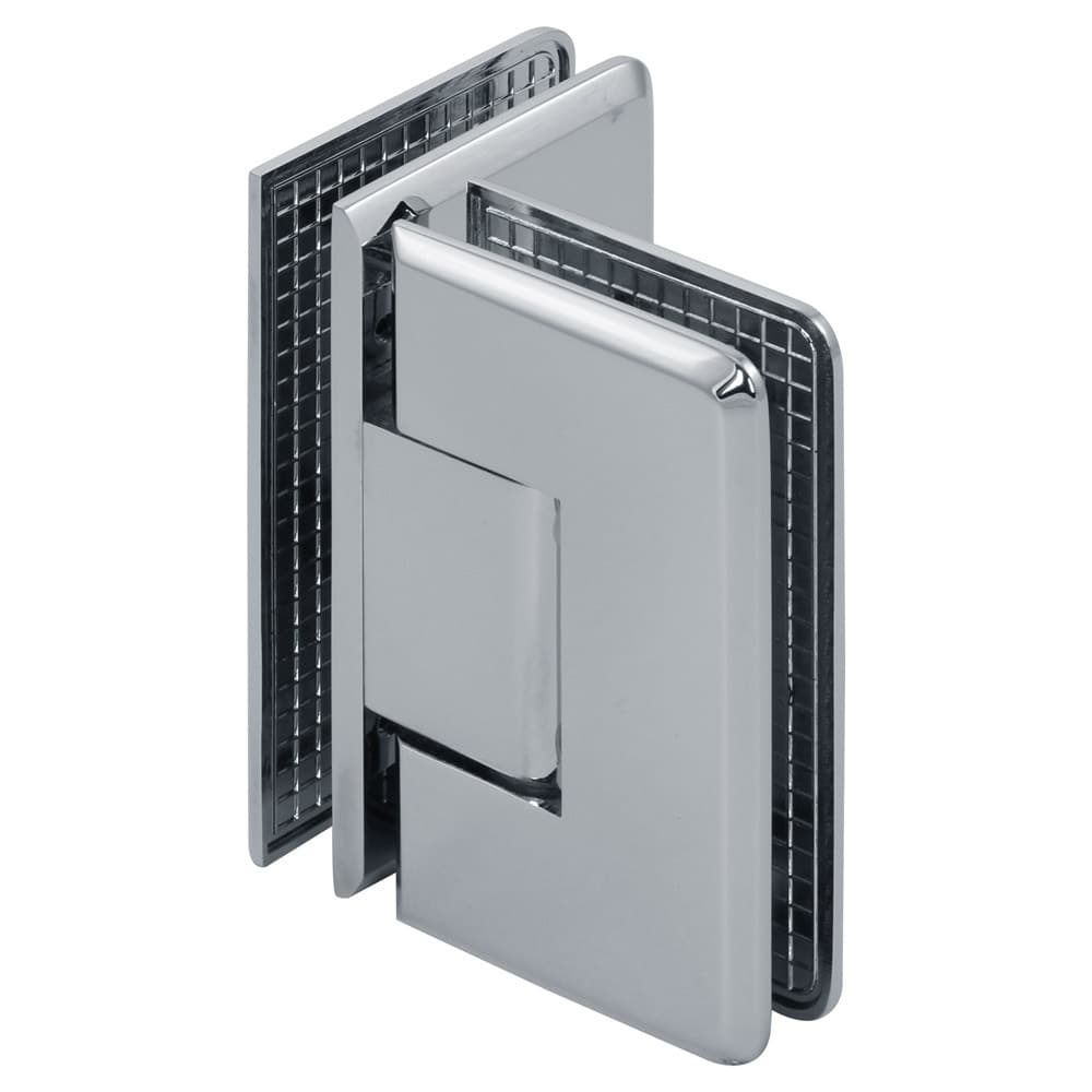 Pluto 90-Degree Glass-to-Glass Beveled Shower Door Hinge