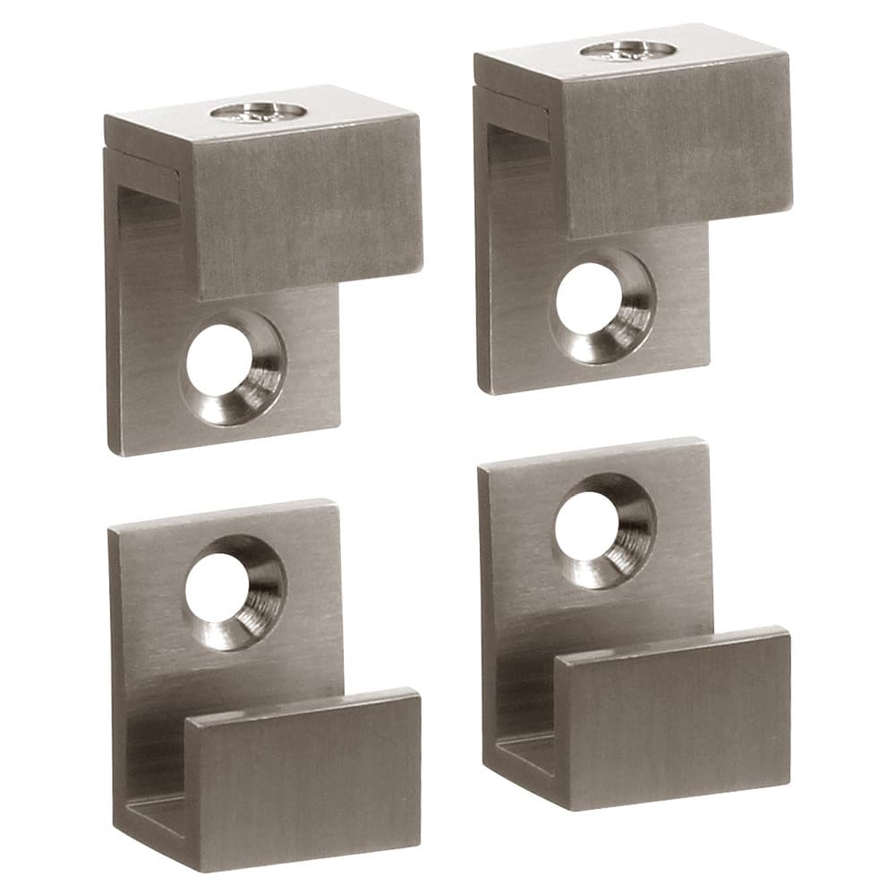 5/8" Wide Mirror Clips for 1/4" (6mm) Mirrors - Set of 4