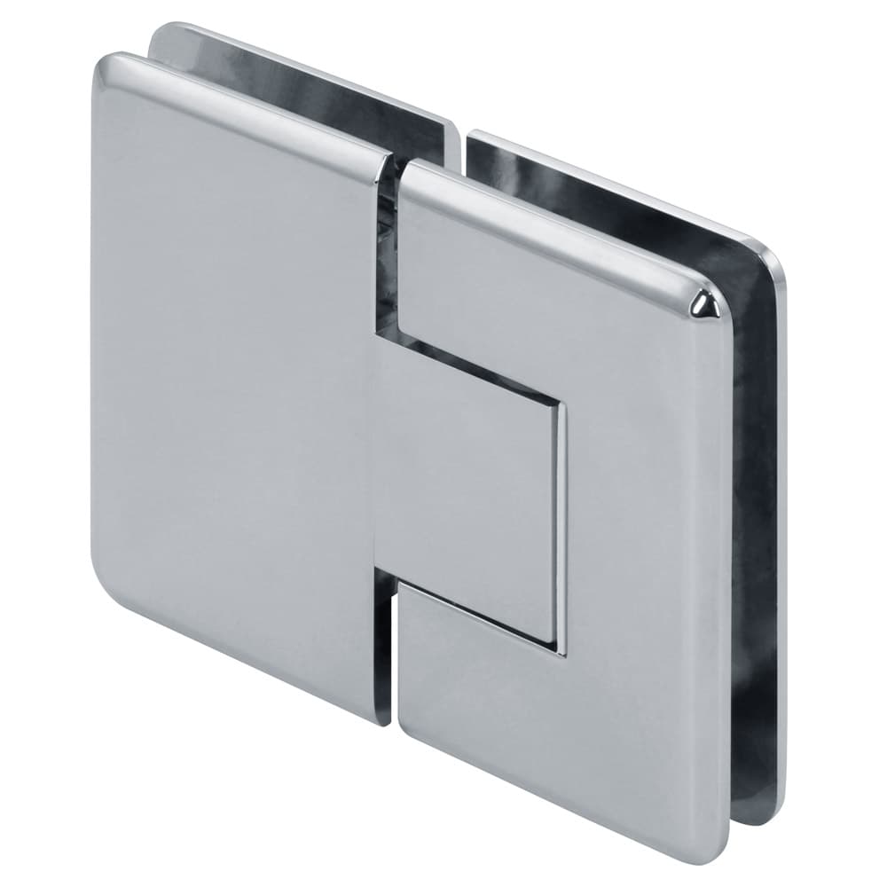 Pluto 180-Degree Zero Adjustable Glass-to-Glass Beveled Shower Door Hinge 