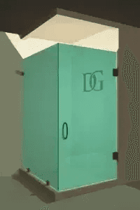 Canto™ Left Open Corner Shower Panel and Door-2