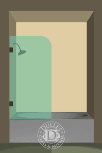 Bathtub Enclosures Right Open Single Swinging Round Bathtub Screen-0