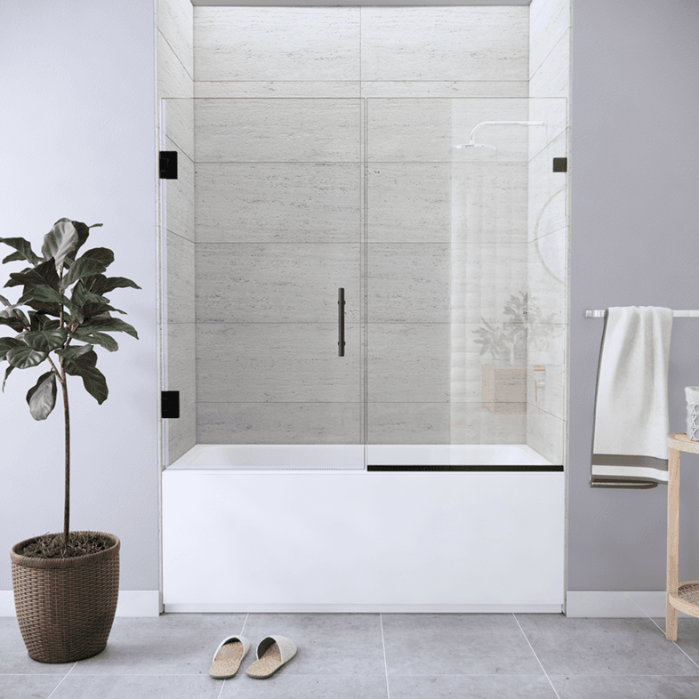 Bathtub Enclosures Right Open Single Swinging Bathtub Door-0