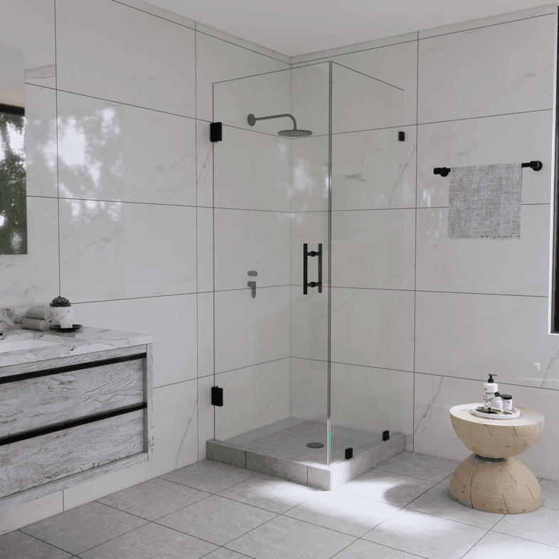 Canto™ Right Open Corner Shower Panel and Door-1