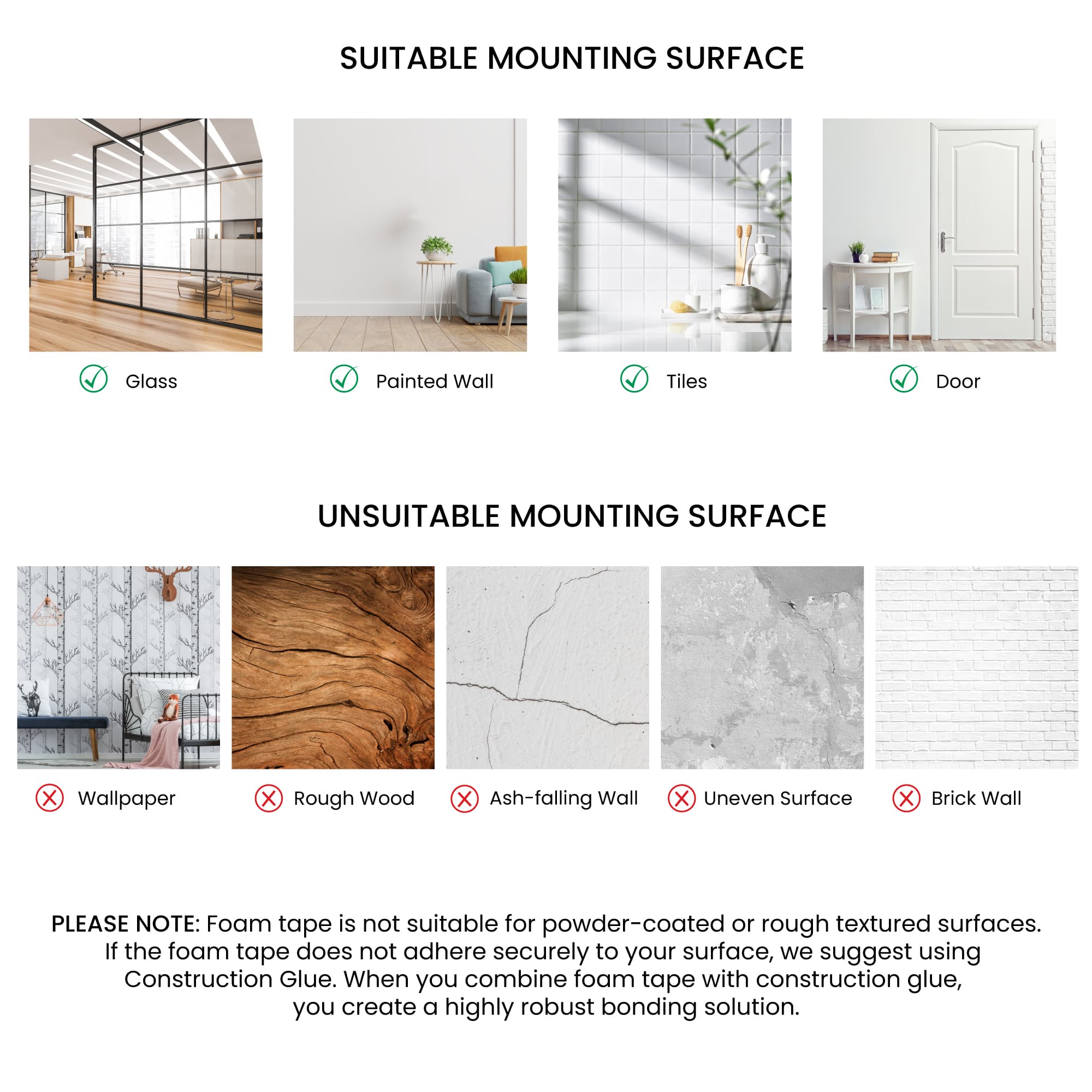 10x12 Mirror Tiles | Pack of 4 | Decorative Wall Mirrors