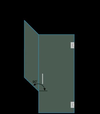shower door measurement image