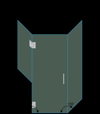 shower door measurement image