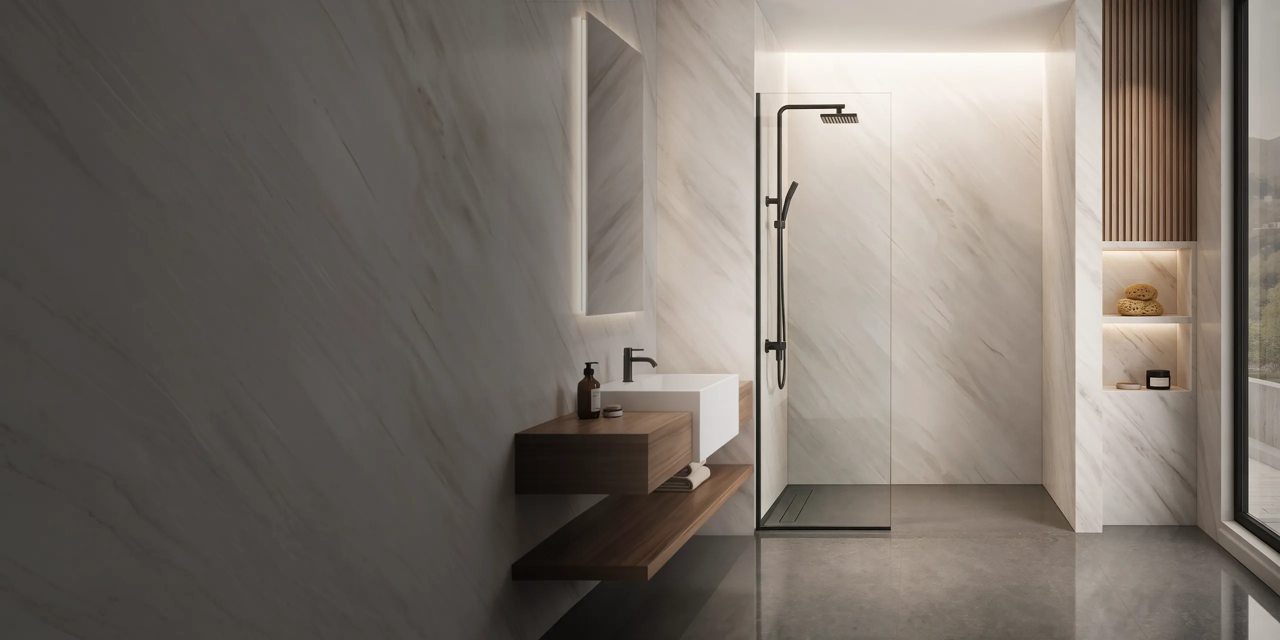 DIY Glass Shower Panels & Screens