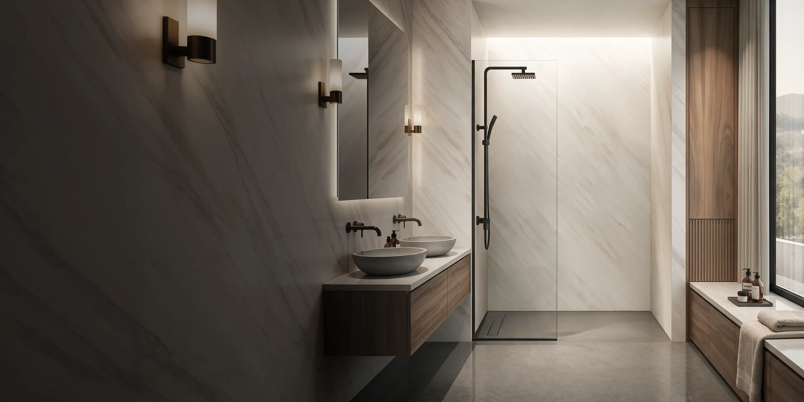 Custom Glass Shower Panels & Screens
