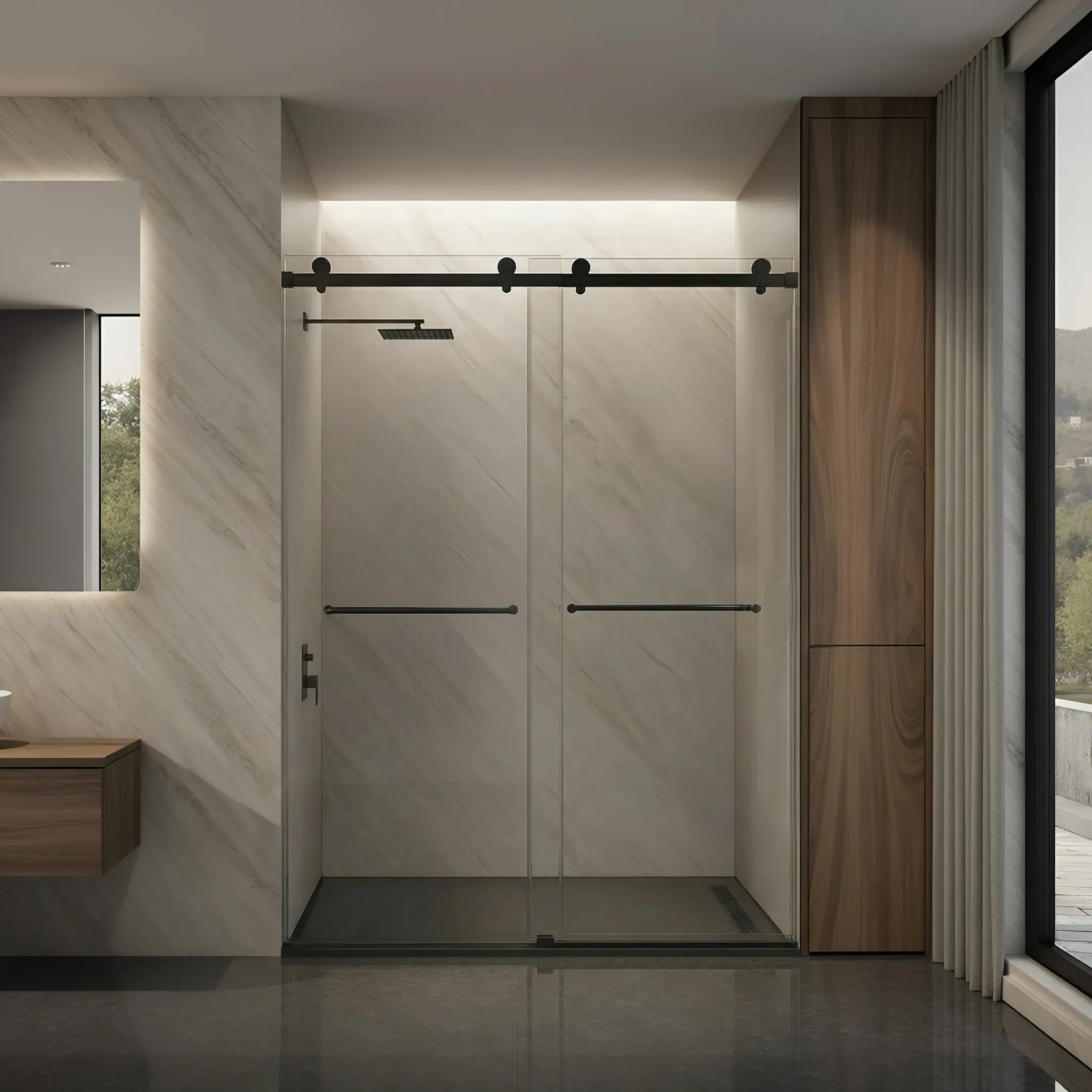 Luna shower door series