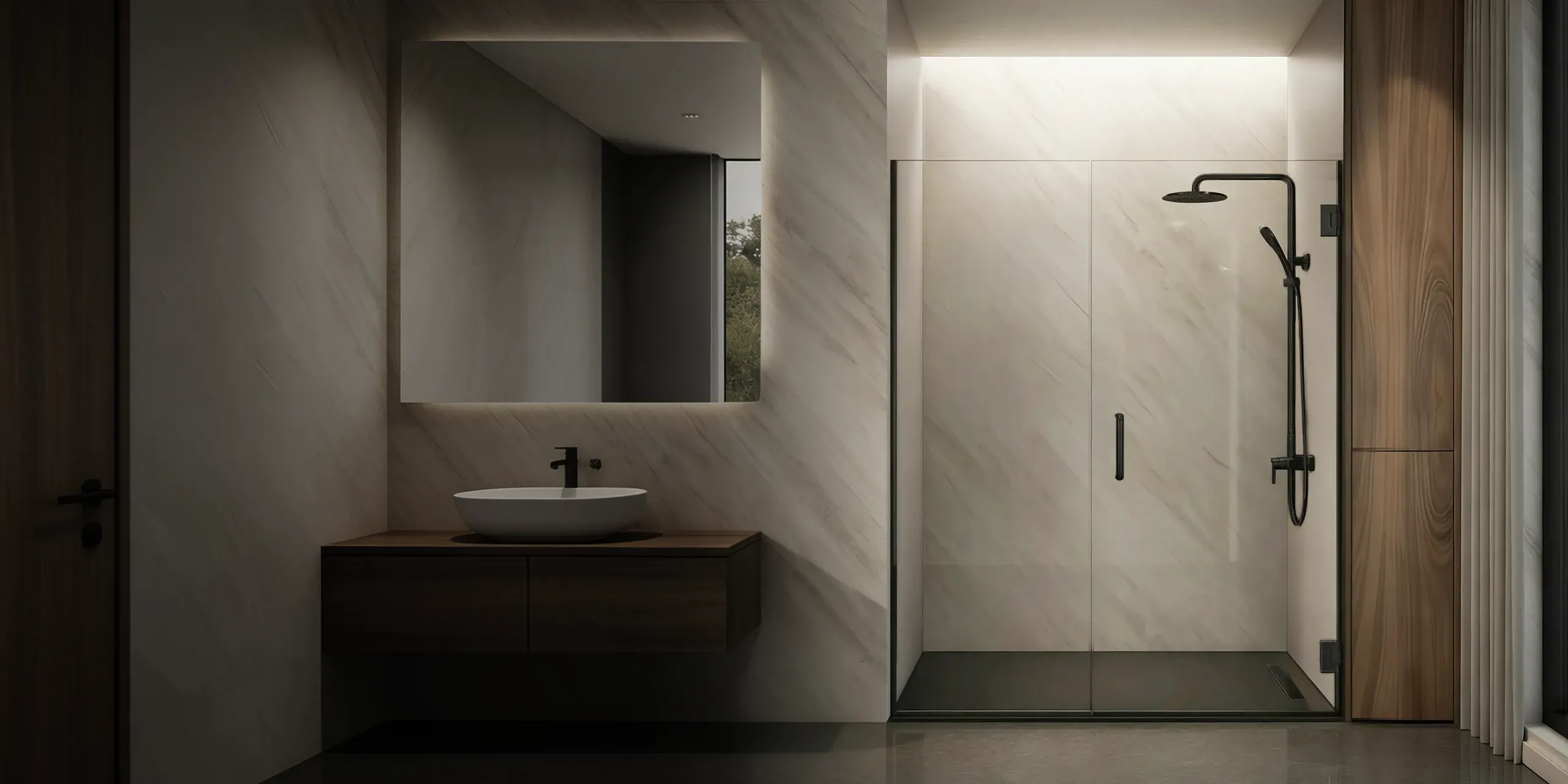Prima Frameless Inline Shower Door
