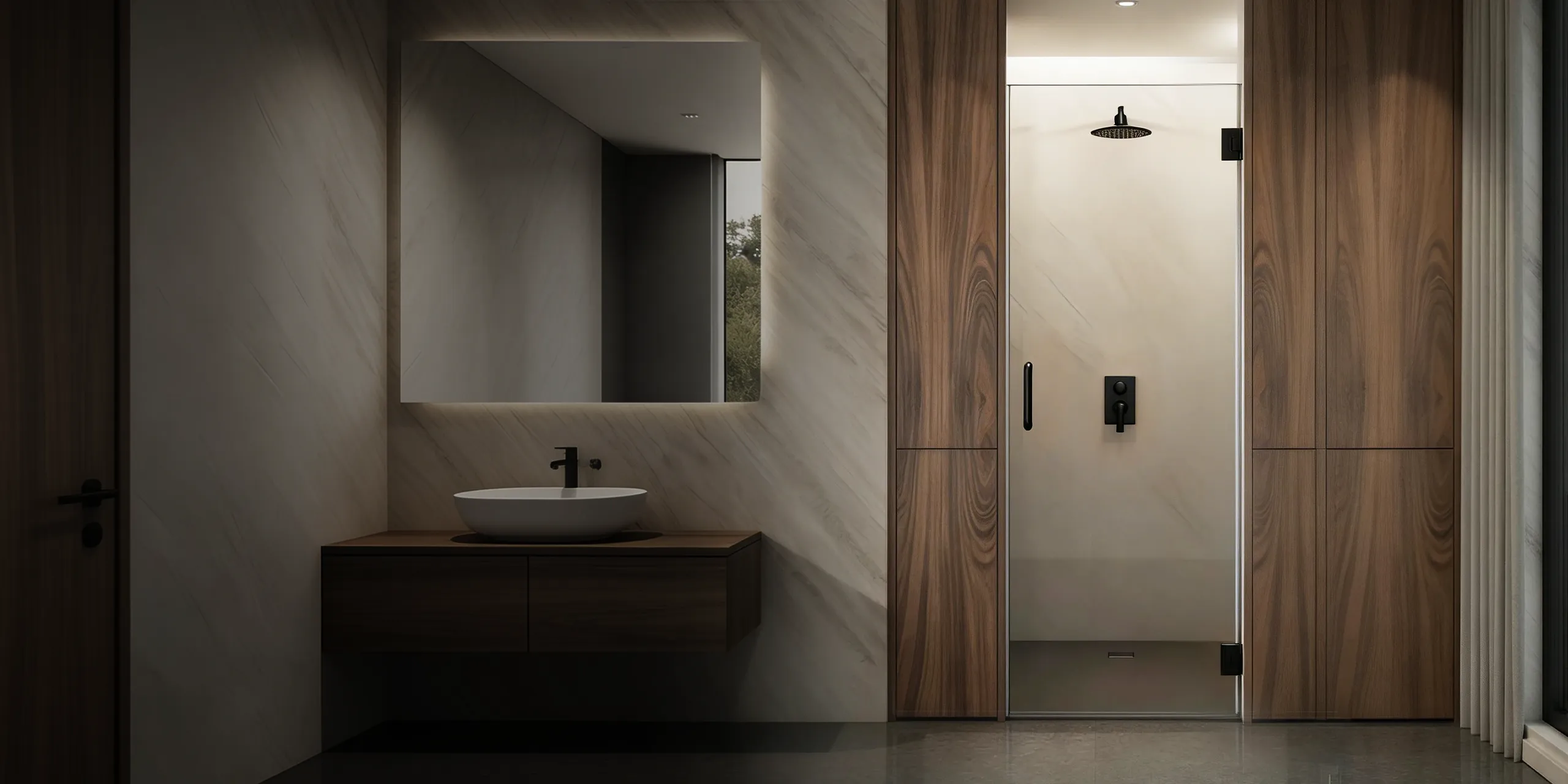 Solo Frameless Hinged Shower Door